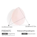 Waterdrop shaped natural pink stone pendant with stainless steel for DIY jewelry - Rose Quartz Teardrop Pendant (PJ92447C)