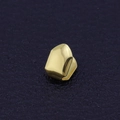 Accessorio dentale singolo hip hop placcato in oro con finitura lucida a specchio - Oro