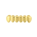 Vergulde grillz met reliëf textuur voor een hippe hiphop look, zes tanden set - Goud Onder