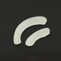 Eco-friendly hip-hop grillz silicone molding bars in two sizes on black background - Top Six Bottom Six Gum Set