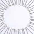 Set di collane in acciaio inossidabile argento con 26 lettere dell'alfabeto incise - Collana A
