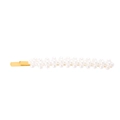 Elegant gold bobby pin featuring two rows of white pearls in a minimalist design - Bobby Pin / Double Row Pearl Clip