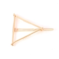 Minimalistische geometrische Dreieck-Haarklammer in Gold-Optik mit rutschfestem Design - Dreiecksform (F3304) / Gold