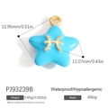 Pisces Sternzeichen Anhänger in Blau mit 12,95mm Abmessungen und 0,95g Gewicht - Blau Fische (PJ93239B)