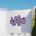 Y2K dopamine μωβ κοκάλινο κλιπ μαλλιών LOVE με στρας για γλυκά κοριτσίστικα χτενίσματα - Μωβ