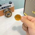 Simpatico fermaglio per capelli a forma di barboncino in acetato arancione per acconciatura - Mini Molla per Capelli Cucciolo Marrone Dorato