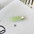 Detailed view of the mint green translucent acrylic hair clip with silver metal base - Aqua Jelly