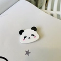 Pince à cheveux mignonne panda en acétate de haute qualité avec finition brillante - Pince Bec de Canard Panda