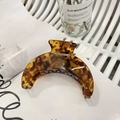 Pinza para el pelo vintage de acetato con carey y forma de media luna para mujer - Luna de Carey