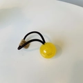 Coletero hecho a mano con bola amarilla brillante y banda elástica negra de alta calidad - Amarillo Limón