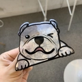 Detaillierte Makroansicht einer Haarspange im Französische Bulldogge Design aus Acetat - Wink Französische Bulldogge
