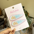 Lot de barrettes à cheveux mignonnes chiot rose et bleu pour filles douces - Bleu clair