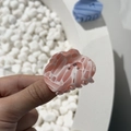 Pinza para el pelo con forma de nube en acetato rosa con pedrería para mujeres - Crema de Fresa - Nube de Strass