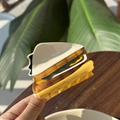 Pince à cheveux créative en forme de sandwich avec couches d'acétate colorées - Sandwich aux Légumes