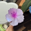 Pinza para el pelo con flor degradada morada y acabado perlado para mujer elegante - Rojo Púrpura