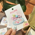 Set di fermagli per capelli con ciliegie in resina rosa e motivi a quadretti blu per ragazze - Ciliegia Rosa Perlina Blu Fermaglio Laterale Rigato