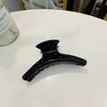 Pinza para el pelo negra brillante de acetato con pedrería de colores para mujer - Aprox. 9,5 cm / Negro Diamante de Color Pinza Francesa