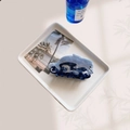 Blue gradient dolphin hair claw clip with ocean marble texture for summer hairstyles - Dolphin Wave Claw Clip