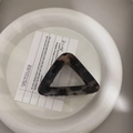 Pinza para el pelo triangular con diseño de carey vintage y resorte de metal duradero - 8.5cm / Leopardo Rosa Oscuro