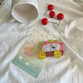 Pinza per capelli creativa a forma di dragon fruit in acetato con design a carretto - Carrello di Dragon Fruit
