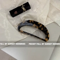 Elegant large tortoiseshell acetate claw clip with a glossy semi-circle French design - Acetate Sheet / Coffee Tortoise Shell