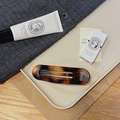 Elegante pinza para el pelo ovalada de acetato de carey con estilo francés chic - 11.5CM / Estilo Francés Mate