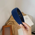 Diadema retro de terciopelo azul oscuro acolchada con diseño antideslizante mujer - Azul Real