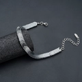 Bracciale a maglie a freccia in ematite industriale con catena regolabile da uomo - Stile a Punta di Freccia Piccola