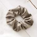 Coletero de terciopelo topo para mujer con pliegues suaves y acabado brillante de moda - 8# Gris