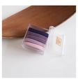 Set di cinque elastici per capelli senza cuciture ad alta elasticità in viola e rosa - Stile ad Alta Elasticità / Viola da Sogno