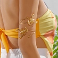 Bracelets de bras scorpion dorés au design exagéré pour un look de plage sophistiqué - Design de Scorpion Réaliste (BR26Y0073)