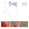Glänzender Bride Haarreif für Hochzeiten in Lila und verschiedenen Farbvarianten - Lila