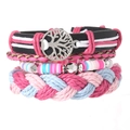 Détail de l'ensemble de bracelets boho multicouches avec pendentif arbre de vie - Style 6 Arbre de Vie Argile