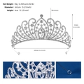 Dettagli sulla disposizione degli strass e sul design dell'anello di fissaggio della corona - Argento Strass Bianco