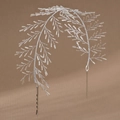 Bijou de tête de mariée en branche argentée avec perles de cristal faites à la main - Style Fait Main Branche Argentée (HS-J7009S)