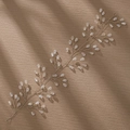 Vigne de cheveux de mariée dorée avec perles de cristal en gouttes d'eau scintillantes - Blanc (HS-J6660WHITE)