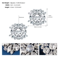 Dettaglio di clip per scarpe con strass brillanti per décolleté da sposa e feste - Stile Radiante a Pera (SC-J077)