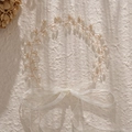 Vite per capelli da sposa con perle, cristalli e fiocco in nastro di organza bianca - Stile Nastro Bianco Oro (HS-J2891)