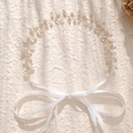 Vigne de cheveux de mariée faite main avec perles blanches et cristaux sur fil doré - Style Perle Cristal Doré (HS-J4544G)