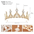Dettaglio corona barocca dorata con dimensioni 14,5 cm di diametro e 6 cm di altezza - Oro (TS-J3030G)
