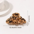 Molla per capelli a fiocco in acetato tartarugato, elegante motivo ambra e nero, 10.4cm - Fiocco Tartarugato / Tartarugato Marrone