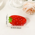 Pince à cheveux fraise mignonne rouge à pois blancs pour accessoires cheveux d'été femme - Style Fraise