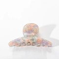Pinza per capelli 7cm in PVC effetto marmo macaron con finitura pastello lucida - Motivo Marmo Macaron (C6-3-11)
