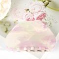 Pince à cheveux marbrée rose et violette avec paillettes dorées pour coiffure élégante - Lavande