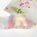 Pinza per capelli a nuvola con sfumatura di marmo colorata e glitter dorati - Viola Rosa Ciliegia (C5-1-11)
