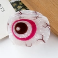 Pinza per capelli con occhio divertente in acetato bianco marmo per Halloween - Stile Pupilla Rossa (D4-1-22)
