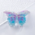 Blue and purple butterfly hair claw clip with iridescent translucent resin finish - Iridescent Blue Purple Gradient Style (c1-3-8)