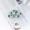 St. Patrick's Day hair claw clip with green gnome and shamrock patterns - Light Green Gnome Style (C2-1-11)