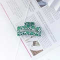 Pinza per capelli rettangolare con motivo a trifoglio leopardato verde per San Patrizio - Stile Trifoglio Leopardo Verde (C2-1-17)