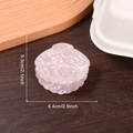 Pink shell shaped hair claw clip with pearl accents and iridescent acrylic finish - Iridescent Orange Pink (C18-1-5)